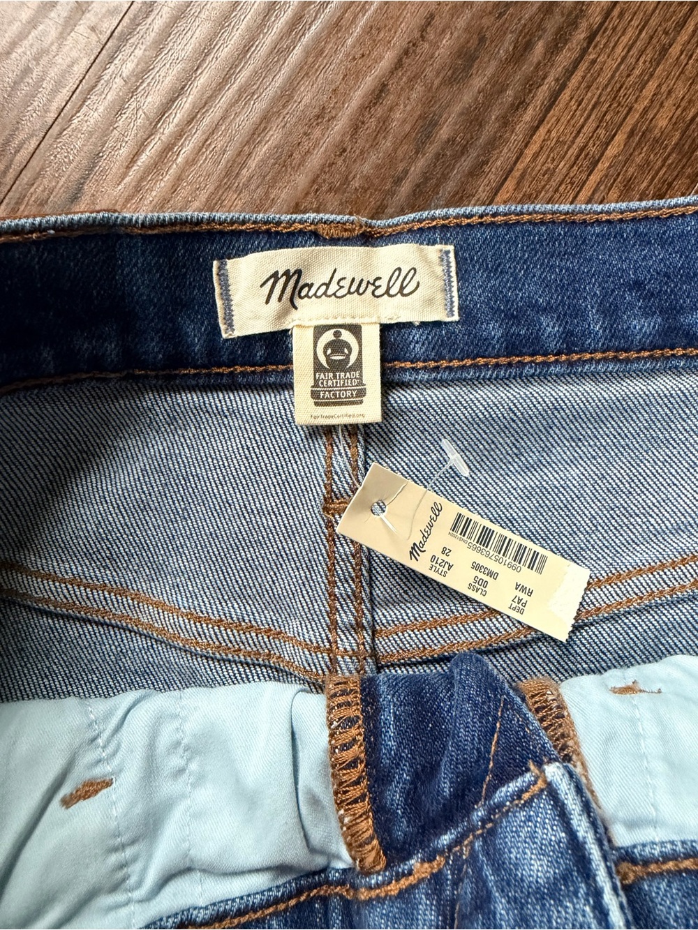 Madewell Faded Light-Blue Straight Leg Jeans - Picture 2 of 5